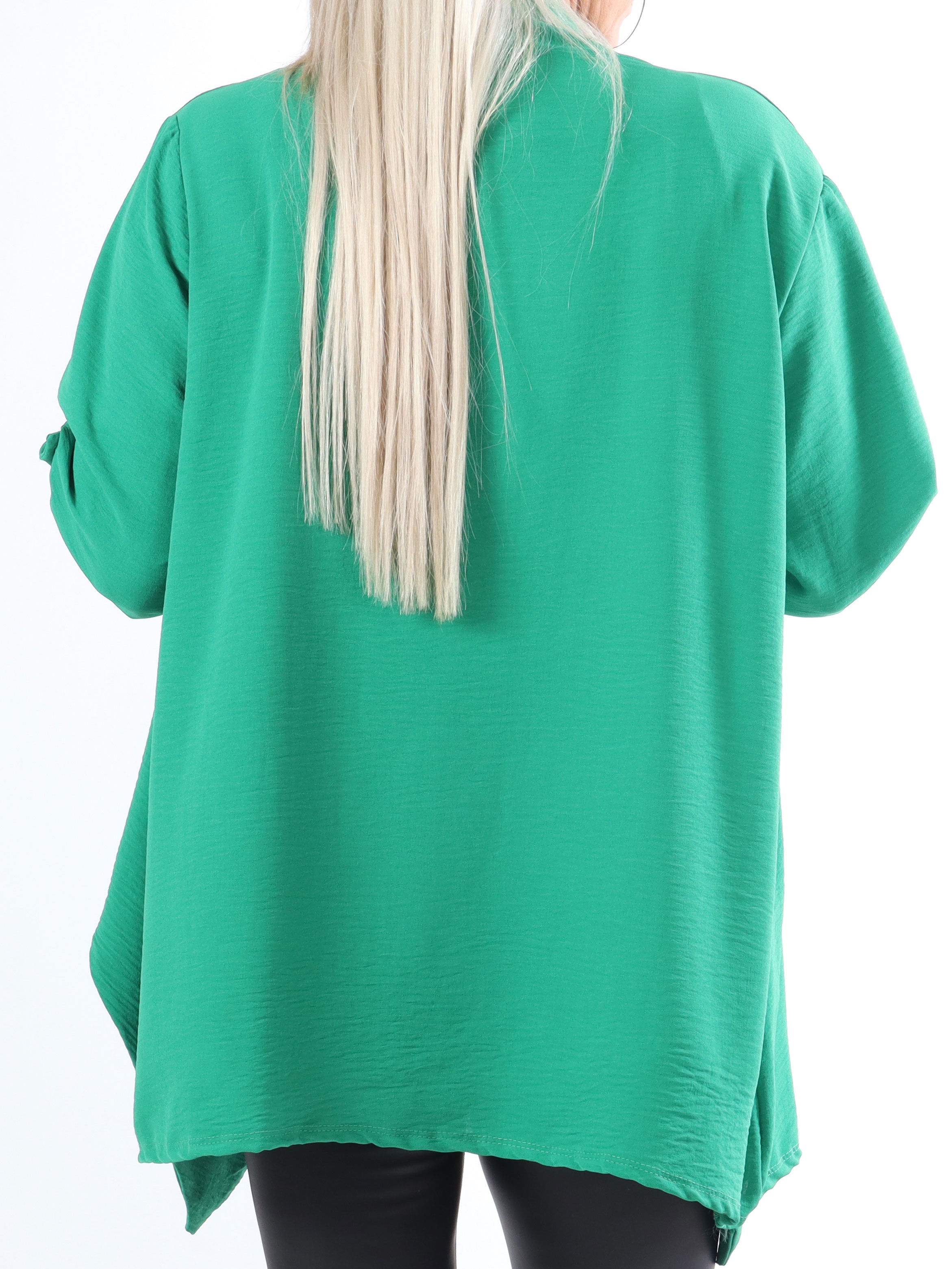 Dream - Enkel plus size cardigan i let og fint stof